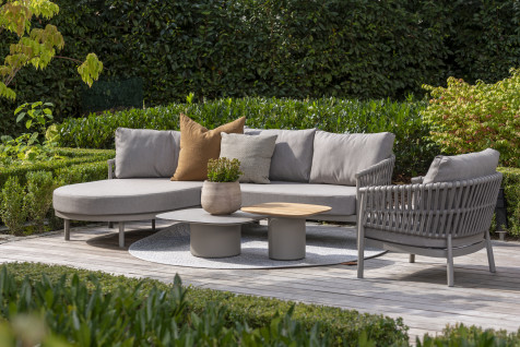  Taste Catalana Chaise Lounge & Ind. Sofa - Cloud